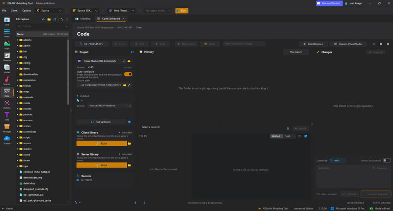 Code dashboard