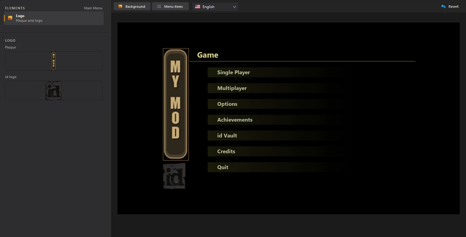 The new plaque in the preview