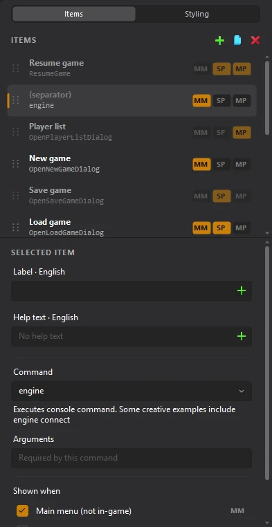 A new item in the list