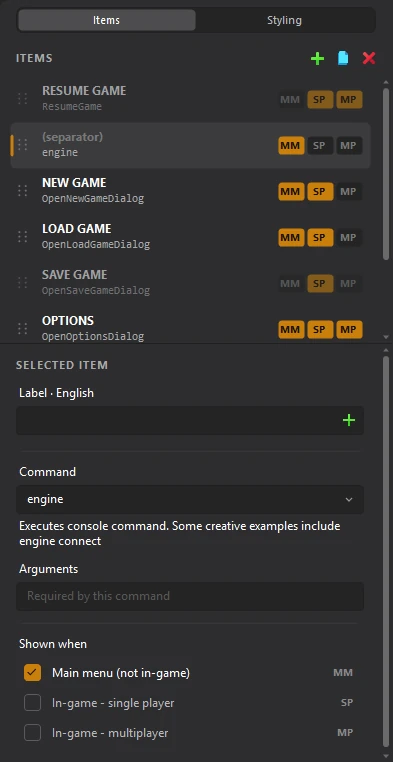 A new item in the list